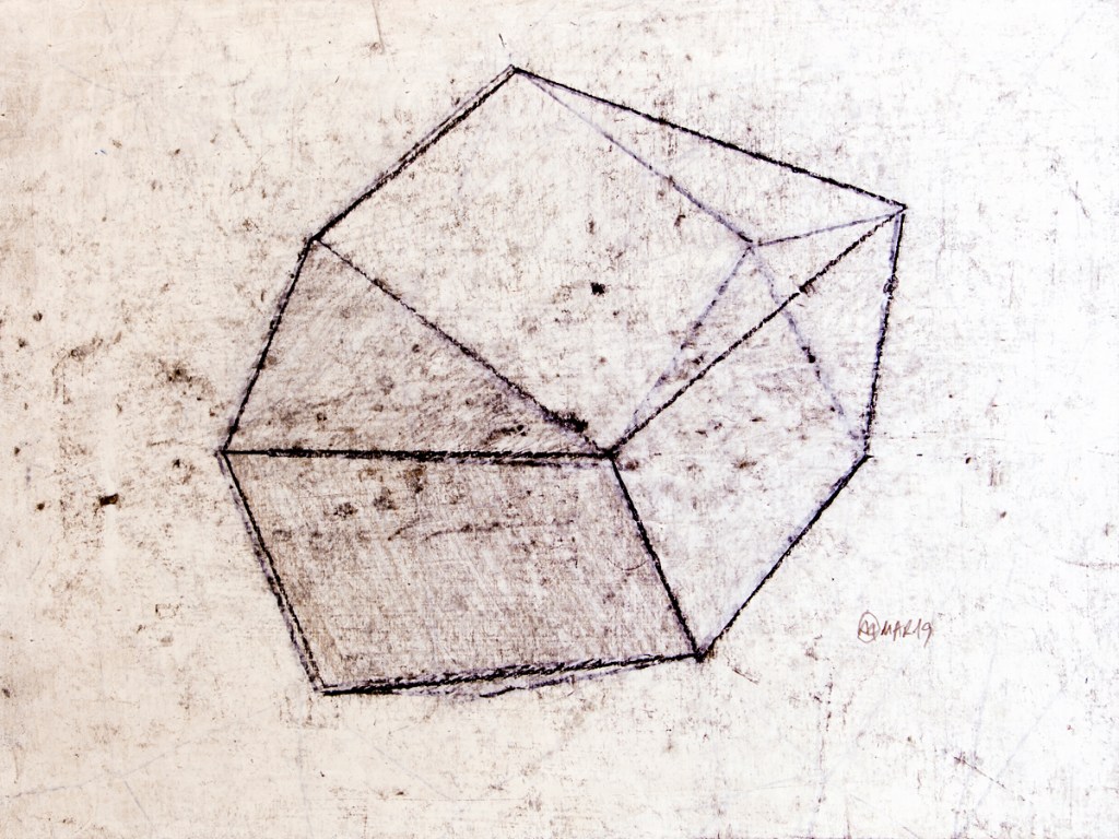 Antonio Algaba LINES ON STARDUST mixta/papel 29x21cm