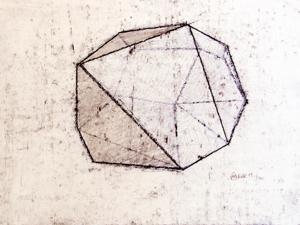 Antonio Algaba LINES ON STARDUST mixta/papel 29x21cm