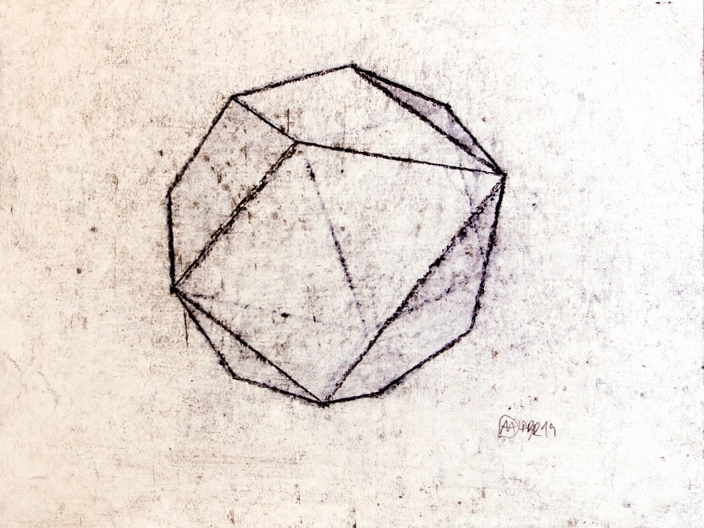 Antonio Algaba LINES ON STARDUST mixta/papel 29x21cm